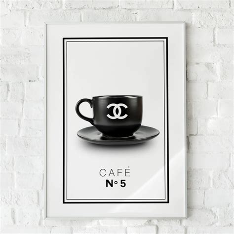 chanel cafe no 5 print